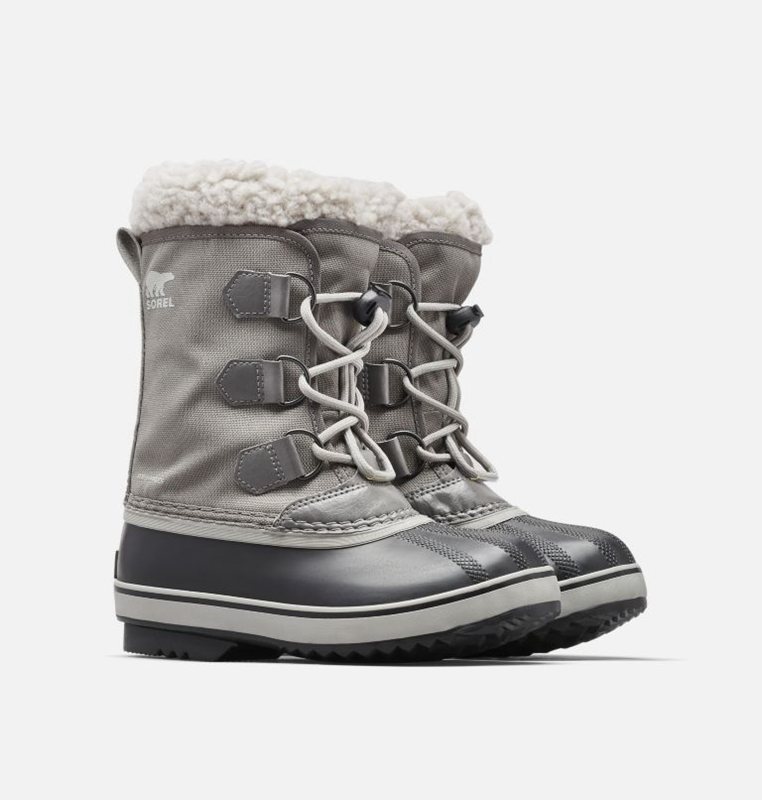 Sorel Barn Vinterkängor Grå/Svarta - Youth Yoot Pac™ Nylon - UKY-587240